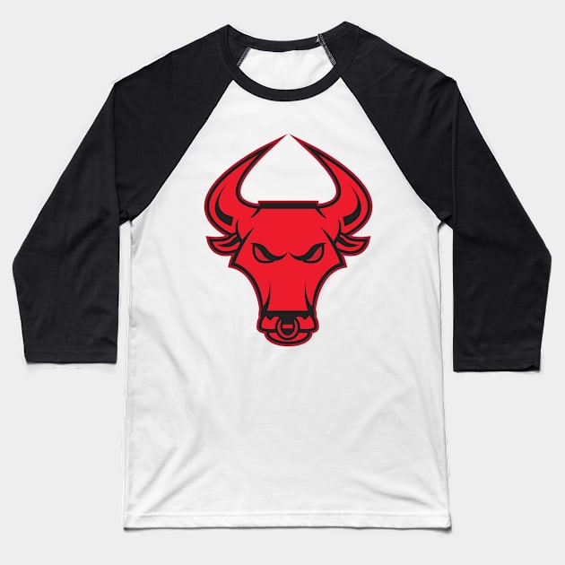 The Red Bull Baseball T-Shirt by Joebarondesign